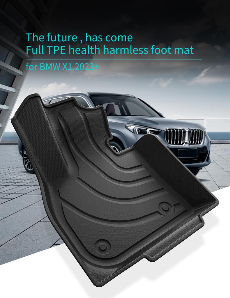 For BMW X1 2025 2025 TPE 3D Car Floor Mats Trunk/Backrest Pad Odorless Accessories Only Fit Left Hand Driver