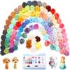 Top Quality 20Pc Wool Roving Fiber Set Random Colors Curly Fiber Needle Felting Kit DIY Craft Yarn for Needle Felting Projects