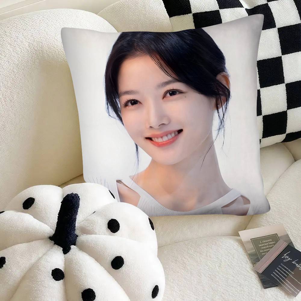 Kim You Jung Korean Actors Pillow Case Square Pillow Bedroom Sofa Leisure Comfort Cushion Car Home Decoration