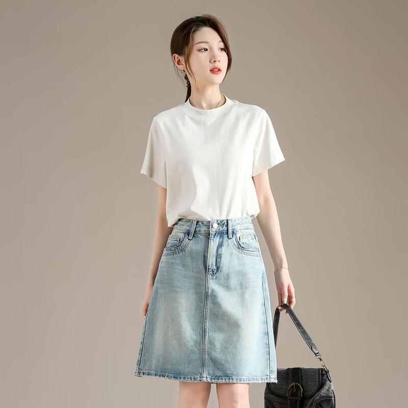 RAIN.CUN Women's Loose Fit Crew Neck Short Sleeve T-Shirt