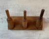 Solid Wood Wall Mounted Coat Rack: Retro Entryway Organizer