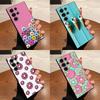 Macarons Cupcake Donut For Samsung Galaxy S25 S24 S23 Ultra S22 S21 Plus S20 Black Soft Silicone Protective Case
