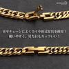 6mm stainless double kihei center double kihei chain 18k 18k long [silver KYASYA] Thin, wide, steel, 6-sided cut, necklace, fold, gold, necklace,