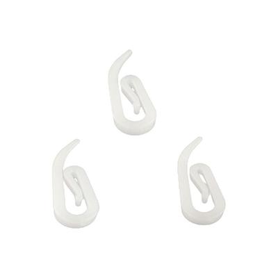 Ring Tür Weiß 100 Stück Kunststoff Haus Haken Vorhang Aufhängehaken für Haus Vorhang Vorhanghaken