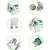 Hvlp Spray Gun, Air Spray Gun Paint Sprayer Gun with 1.4/1.7/2.0/2.5mm Nozzles, 600ml Capacity Great for Walls, Automotive, Home Improvement (Green)