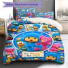 Pocoyo Cartoon Muster Bettwäsche Set Bettbezug Kissenbezug Heimdeko Geschenk (1 Bettbezug + 2 Kissenbezüge, ohne Füllung)