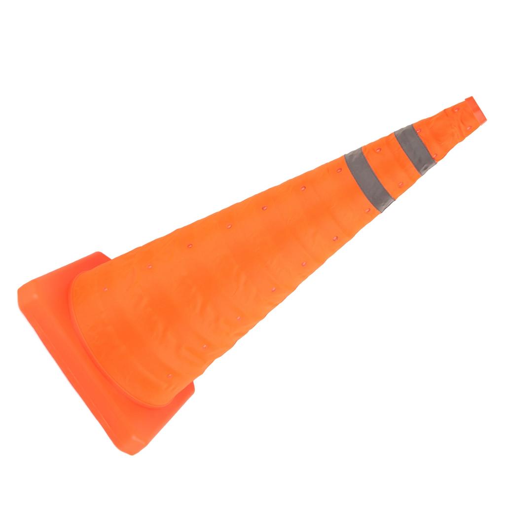 Collapsible Traffic Safety Cone 70x29x29cm Foldable Reflective Safety Road Parking Cone