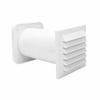 Telescopic Duct Through Wall Ventilation Kit Adjustable Airflow Passive Air Vent Portable AC Vent Kit Louvered Cover