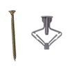 Butterfly Type Plastic Gypsum Board Anchors Drywall Fixings Screw Curtain Wall Gypsum Expansion Tube