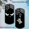 Funny Devil Eyes For Apple IPhone 16 11 13 15 14 Pro Max 12 Mini 7 8 Plus XR X XS Elliptical Shaped Tempered Glass Phone Case