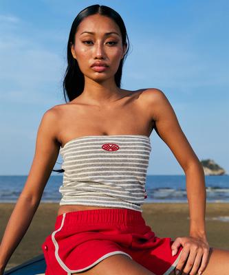 Minasu Mns Terry Tubetop_Gray Stripe