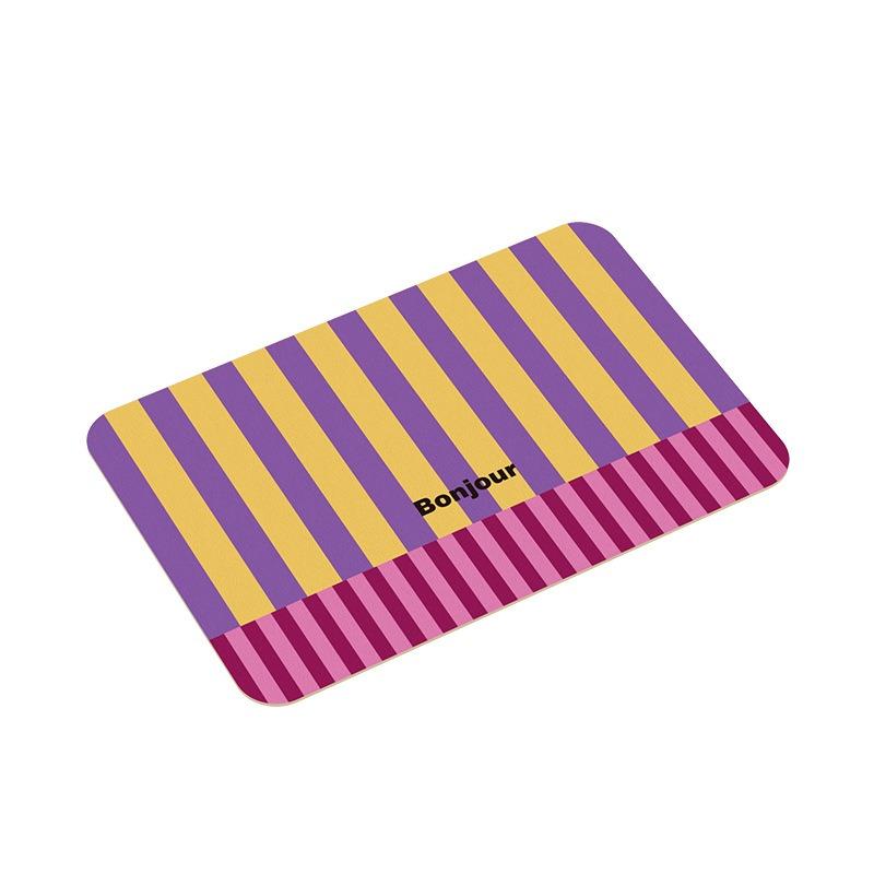 

Simple Europe Ins Style Stripe Carpet Living Room Sofa Bedroom Study Kitchen Entrance Door Mat Non-slip Cartoon Home Decor Rug 40x60cm