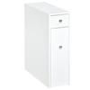 Bathroom toilet cabinet with toilet paper storage - 2 MDF organizer drawers - 17 x 48 x 58 cm