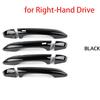 6PCS Car Exterior Trim Exterior Door Handles Covers In ABS Material For Kia Stinger 2018-2023 Left-hand Drive/Right-hand Drive