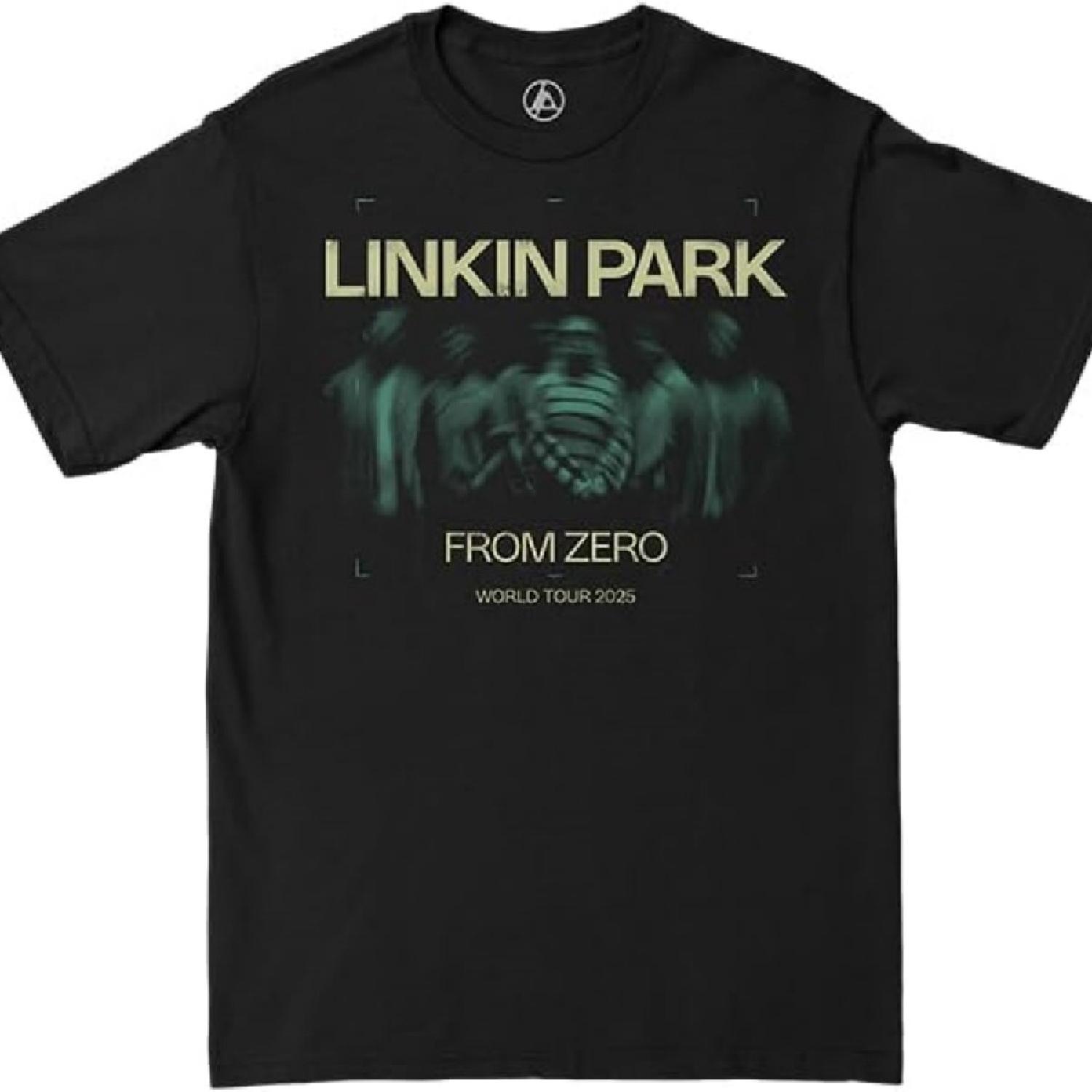 Linkin Park From Zero Официальный мерч Размытый портрет Тур Футболка S чёрный
