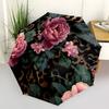 1pc Floral Leopard Umbrella Portable Folding Umbrella Durable Iron Frame, Suitable for All Seasons Home Travel Outdoor yy260319072