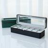 PU Leather Watch Storage Case 6 Girds Watch Suitcase Organizer Stylish Watch Display Box  Bracelets