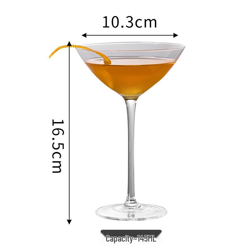 V-Shaped Cocktail Glass