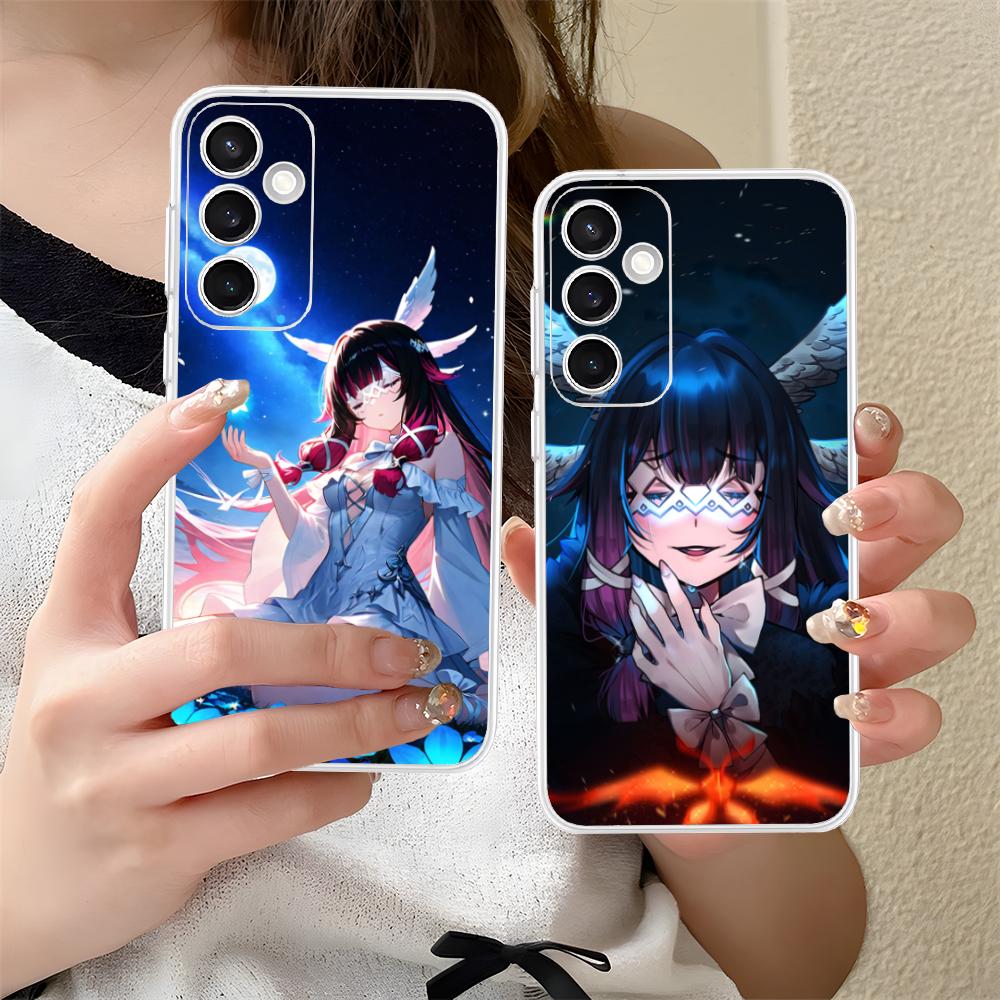 Genshin Impact Columbina Phone Case for Samsung Galaxy S25 S24 S23 S22 S21Plus FE Ultra Clear Colorful Cover Pretty Cellphones