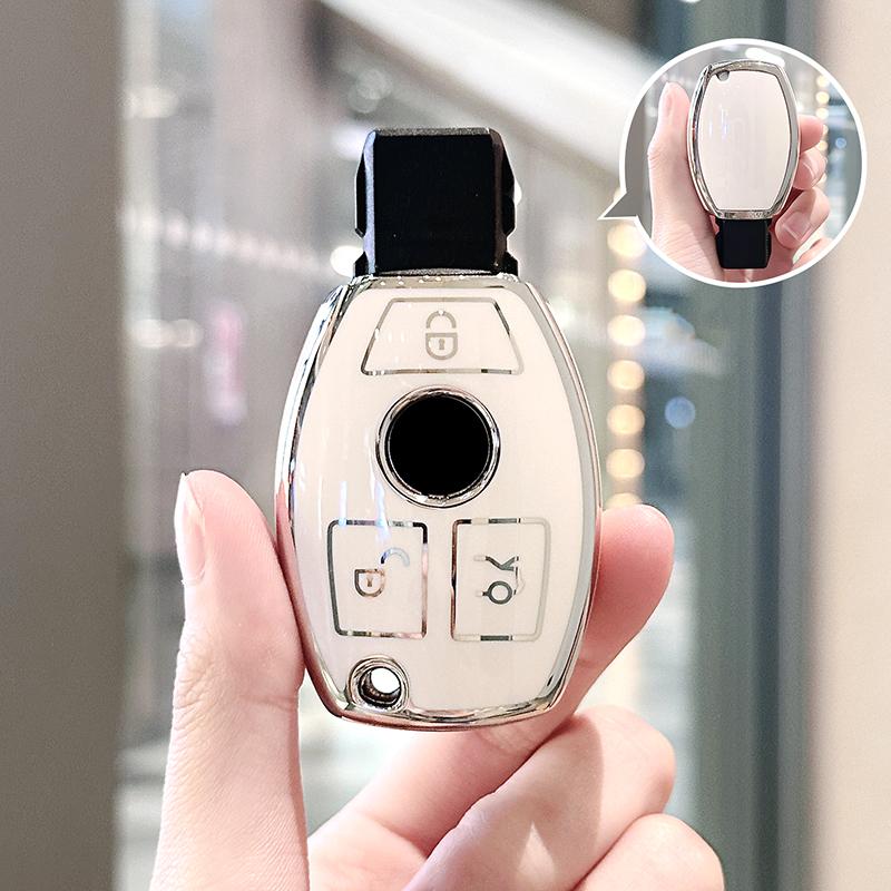 Tpu Car Key Case Keyless Cover Keychain For Mercedes Benz Gla Gls Glk Cls Cla C E A S Class Glc W176 W463 W205 W204 W212 W221