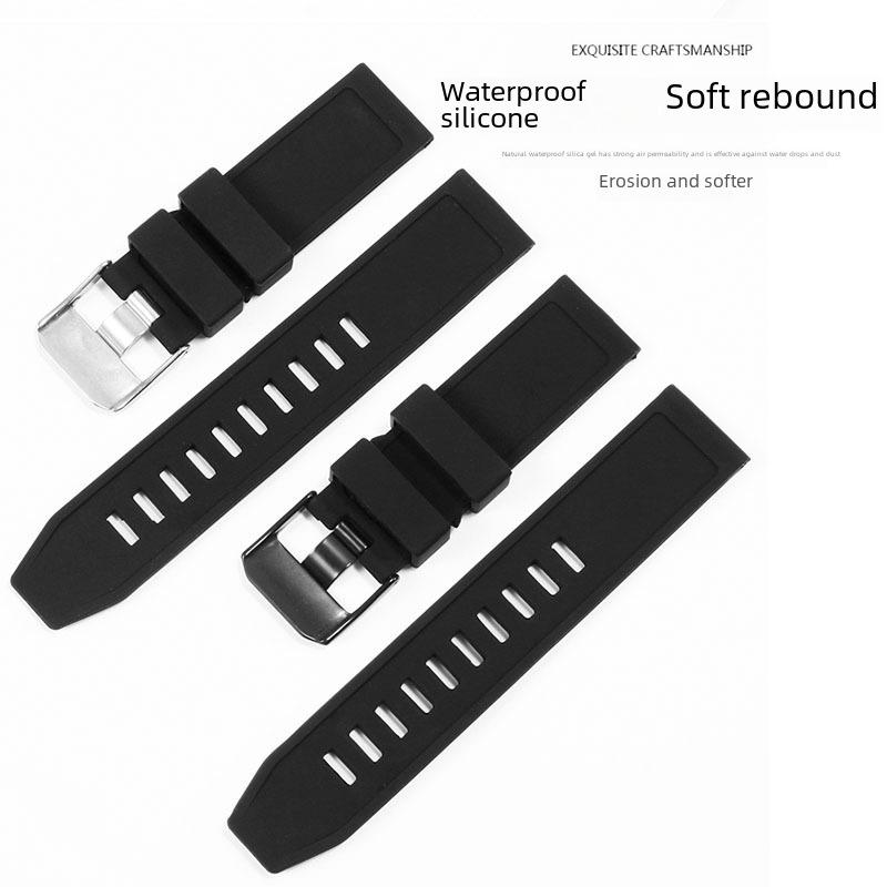 23mm Luminox Minox8831.KM Silicone Watch Strap with Scale Pattern