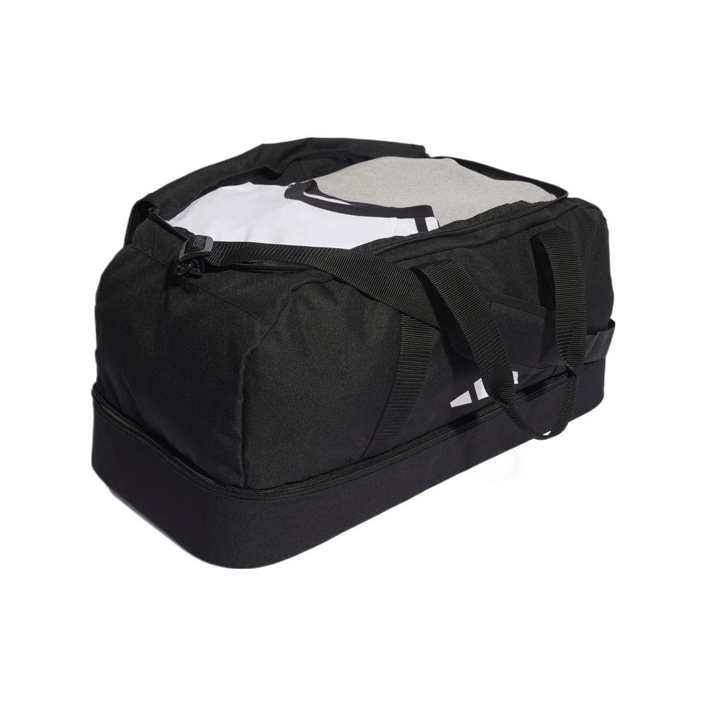Adidas Recycled Polyester Plain Weave Fabric Handbag Medium Unisex Black & White HS9742