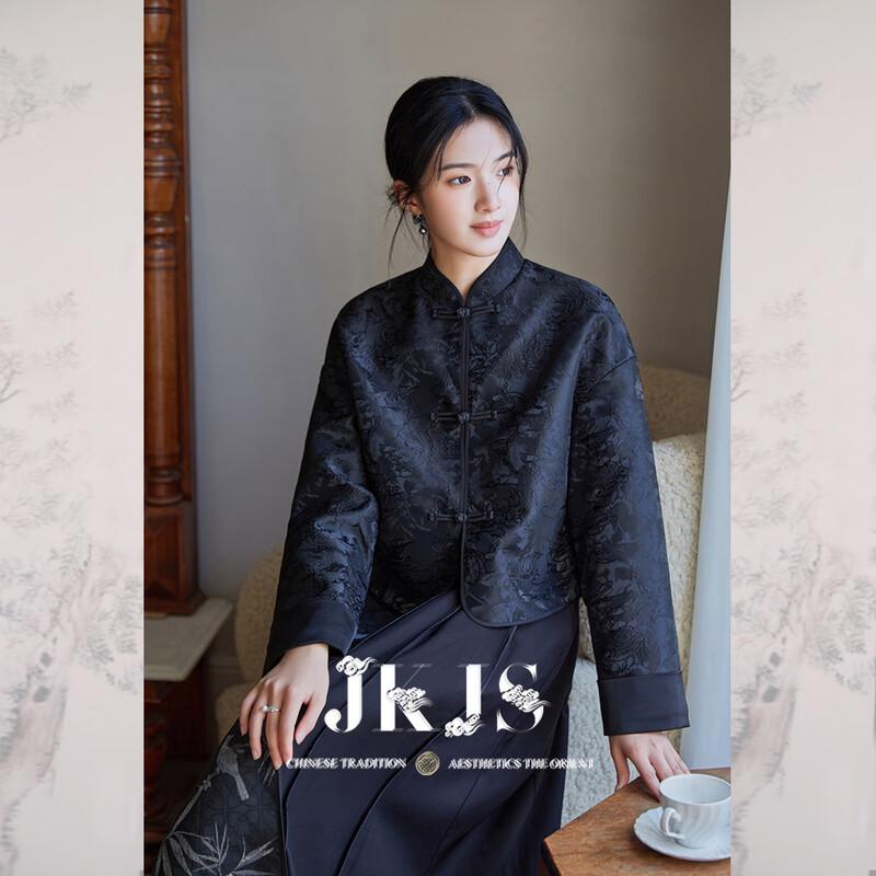 

Женская жаккардовая куртка в новом китайском стиле JK&JS XL