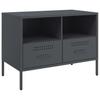 Vidaxl Szafki Rtv, 2 Szt., Antracytowe, 68X39X50,5 Cm, Stalowe