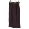Hermes 21AW Brown Leather Belt Pleated Long Skirt Skirt 34 BrownUsed