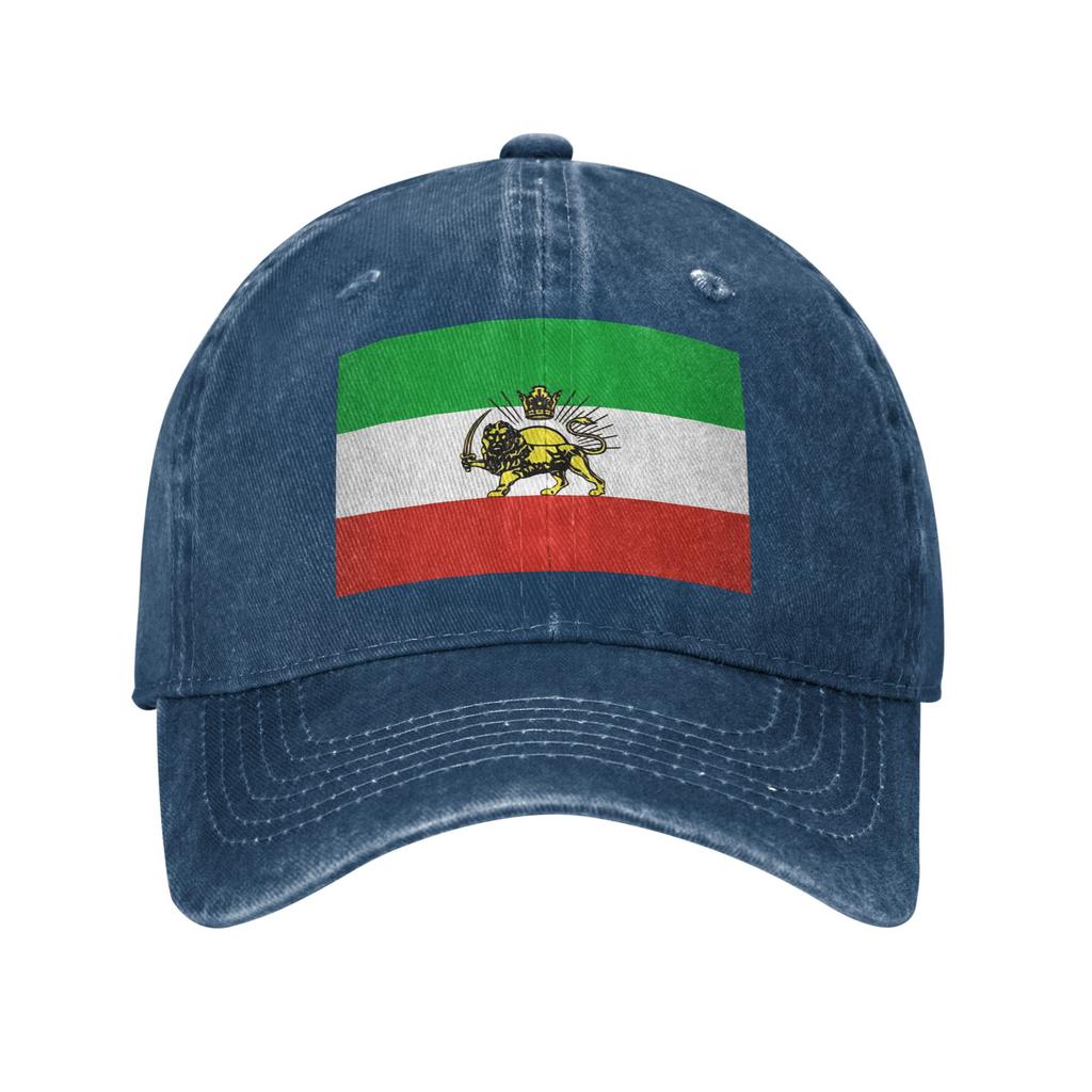 Baseball Cap Flag Of Persia Summer Y2k Funny Trucker Hat Couple Women Print Outdoor Gym Sun-Proof Baseball Caps