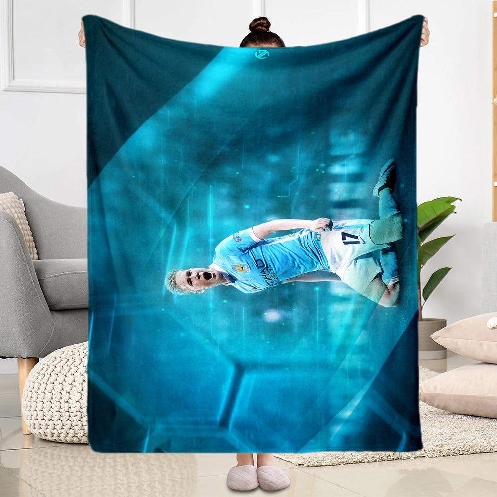 Fußballspieler Feier Moment Decke Ultra-Weich Perfekt für Meeresufer Bettwäsche Büro Vier Jahreszeiten Universell Modern Geburtstag Weihnachten Geschenk Decke