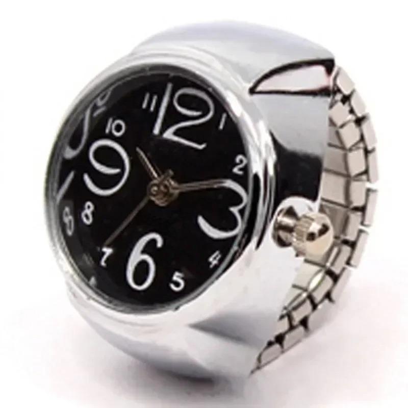 2026 Neue Retro Modische Punk Uhr Ring Vielseitiger Nischen Paar Finger Uhr Mini Uhr Niedliche und Kreative Elektronische Uhr