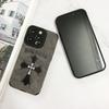 The Cross Is Suitable for IPhone16ProMax The Apple Phone Case Is Dirt Resistant  Fully Covered with Suede  and Has A Soft Shell That Is Shockproof