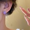 5 Pair French Retro Women Stud Earrings Square Stud Earrings New Ear Accessory  Street Trend Outfit