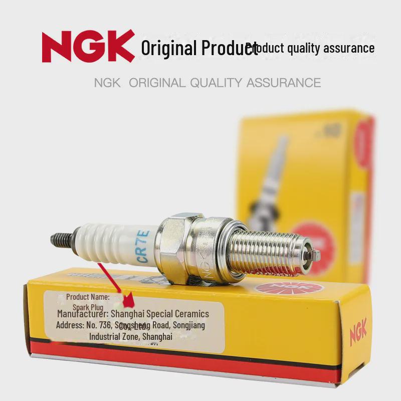 NGK Resistor Spark Plugs for Motorcycles: CR6E, CR7E, CR8E, CR9E, CR6HSA, CR7HSA, DR8EA