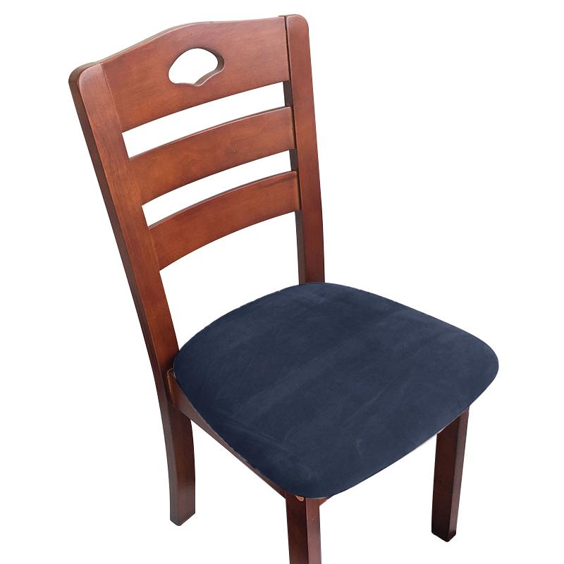 Velvet Fabric Soft Seat Cushion Covers Stretch Washable Spandex Dining Chair Cover Slipcovers For Home Hotel Banquet Living Room