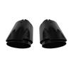 1 Pcs Universal Car Carbon Fibre Tail Throat Stainless Steel Bright Black Twill Glossy Muffler Exhaust Nozzle Tip