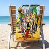 Custom Name Beach Towel Asterix Friends Beach Towel, Soft Microfiber, Gift for Her/Him, Birthday, for Pool, Beach, Travel, Fan gifts