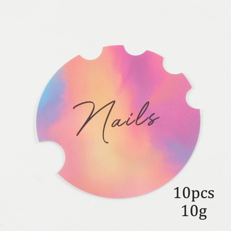 10Pcs Nail Art Display Paper Board Nail Photography Props Background Decoration Beauty Salon Prop Nailfie Disc
