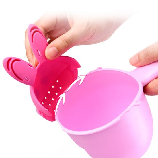 Baby Bath Cup Detachable Waterfall PP Rinse Shampoo Rinser Baby Rinse Cup for Kids