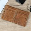 Fashion Cow Leather Men's Wallet  Genuine Leather Zipper Wallets Short Purse Men Male Leather Clutch Purse Dropshipping Men