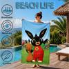 Bunny And Friends Adventure Beach Towel, Microfiber Beach Towel, Perfect For Pool, Beach, Travel, Home Decor Beach Party Fan gifts