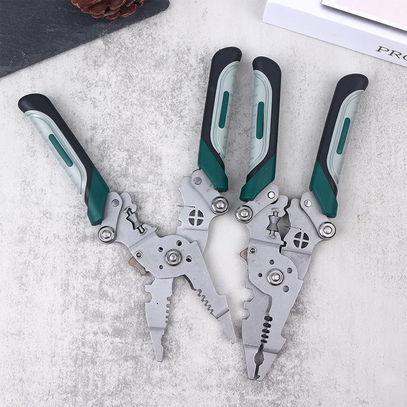 Foldable Multifunctional Wire Stripping Pliers For Electricians Foldable Wire Stripper, Pulley Design Multi-Function Electrician