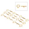 DIY Necklace Bracelet Jewelry Making Stainless Steel Toggle Clasps Bar Set Toggle Connectors Gold
