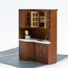 Realistic Miniature Kitchen Cabinet 1/12 Dollhouses Wood Furniture for Craft Model Project Decoration Room Scene Display