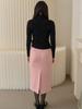 SORRY, TOO MUCH LOVE Soft Fine Rib Turtleneck Knit_Black