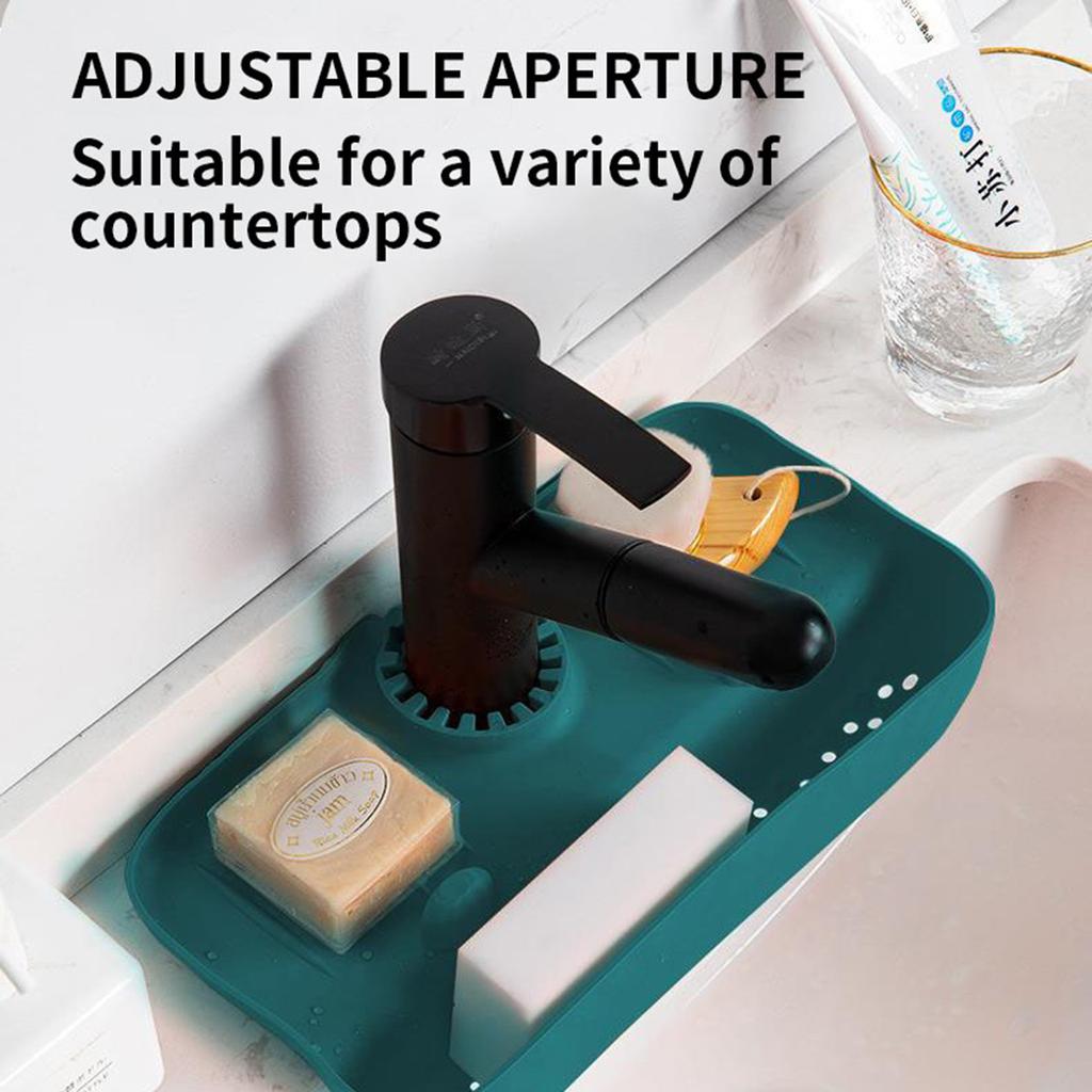 Sink - Pad Faucet -proof - Rack Kitchen Bathroom Wash Basin Household Countertop Pad Soap Pad