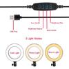 6 Inches LED Selfie Ring Light with Hot Shoe Adapter for Live Stream/Makeup/YouTube Video/Photography, 3 Light Modes