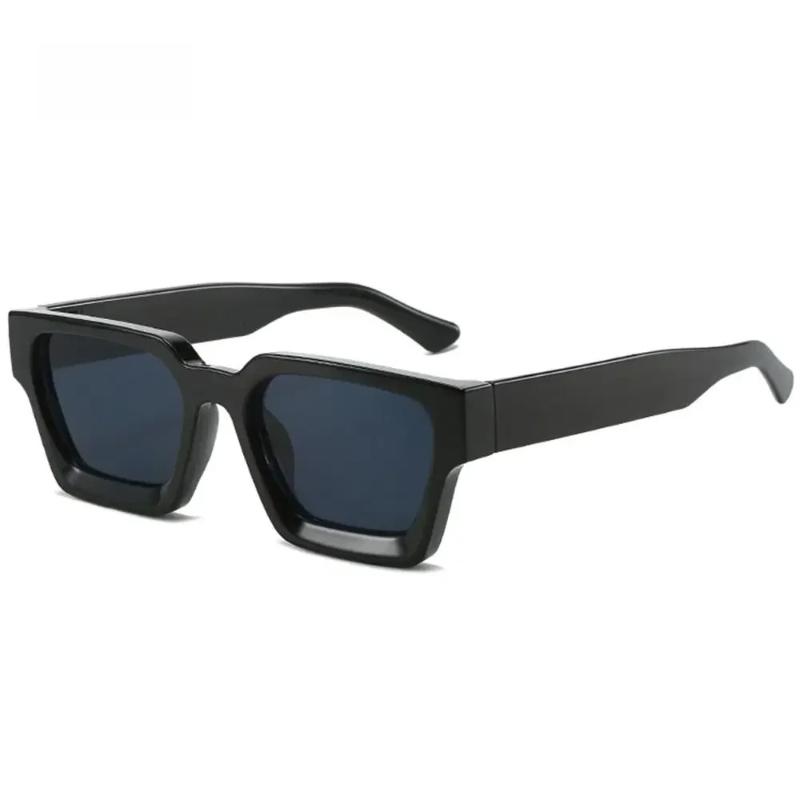 New Trendy and Fashionable Thick Square Large Frame Women Sunglasses UV400 Material Minimalist Sun Glasses Ins Style