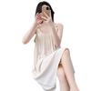 Suspender Nightdress Women's Summer Long Shoulder Strap Adjustable One-piece Loose Meat-covering Pure Desire Style Homewear